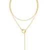 Men's Fine Gold Lariat Necklace