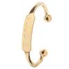 Mens Gold Coronation ID Torque Bangle