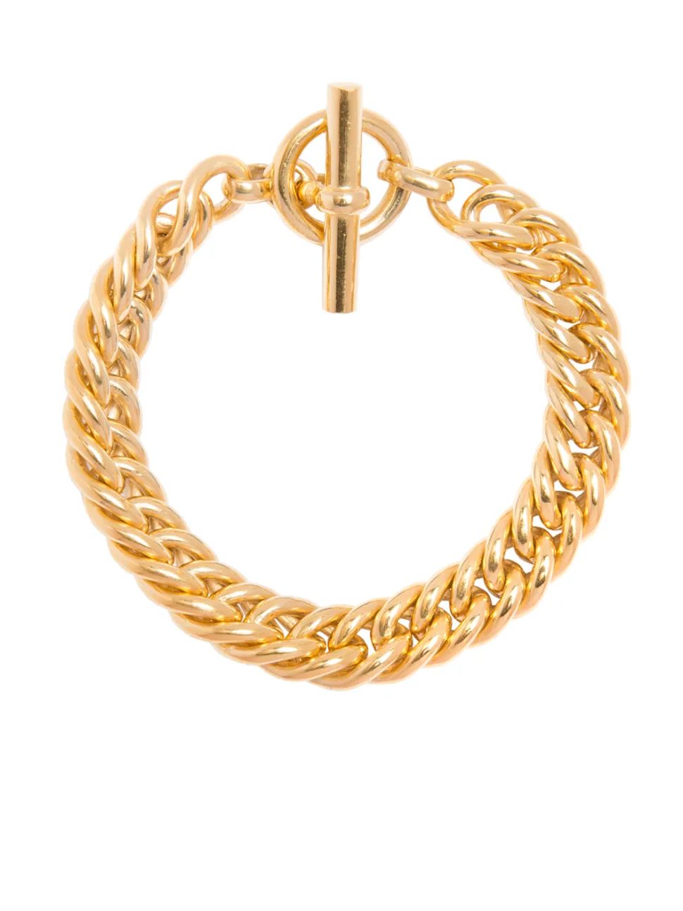 Men's Large Gold Curb Link Bracelet