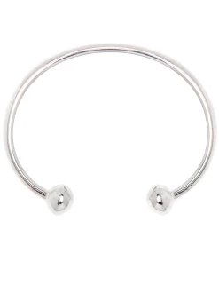 Men's Large Solid Sterling Silver Torque Bangle