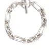 Men's Large Solid Sterling Silver Watch Chain Bracelet