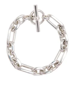 Men's Large Solid Sterling Silver Watch Chain Bracelet