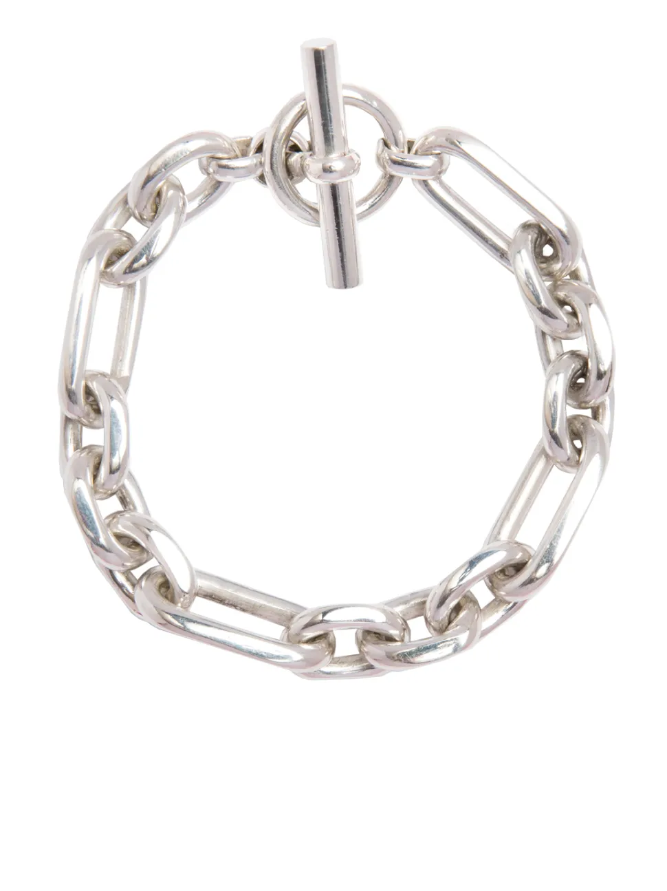 Men's Large Solid Sterling Silver Watch Chain Bracelet