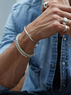 Men's Large Solid Sterling Silver Band Ring
