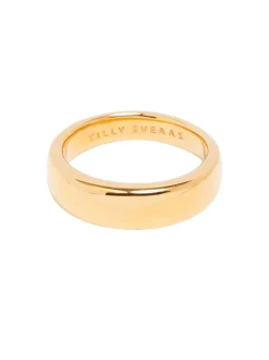 Men's Slim Gold Band Ring