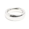 Men's Slim Solid Sterling Silver Band Ring