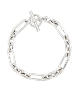 Men's Slim Solid Sterling Silver Watch Chain Bracelet
