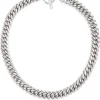 Men's Solid Sterling Silver Curb Link Necklace