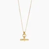 Mini Gold T-Bar On Trace Chain
