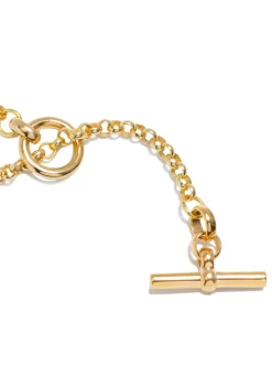 Short Gold Lariat Necklace