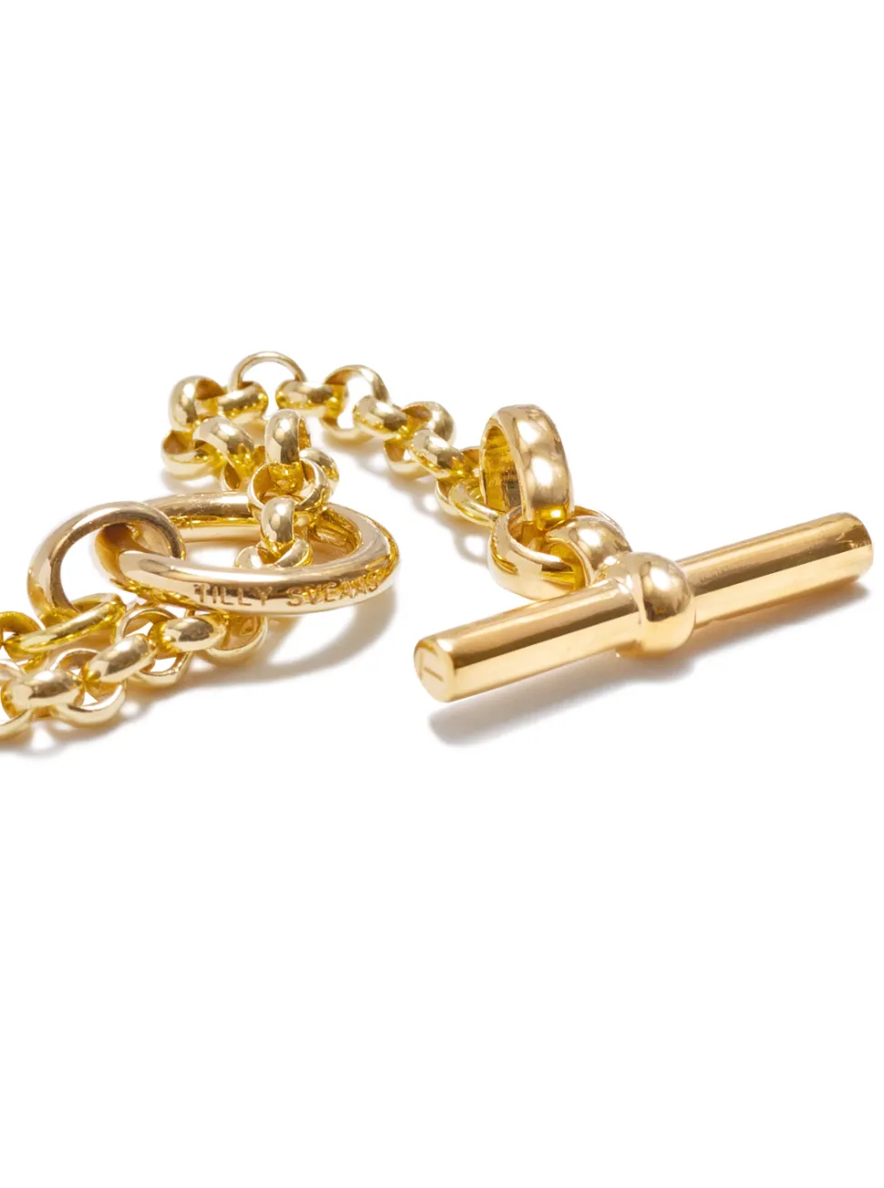 Short Gold Lariat Necklace