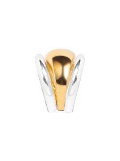 Silver and Gold Triple Ring Set
