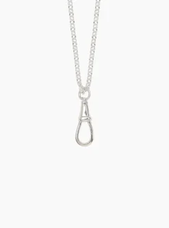 Silver Belcher Clipt Necklace