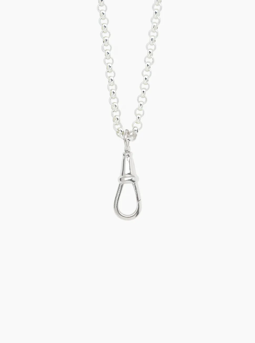 Silver Chunky Belcher Clipt Necklace