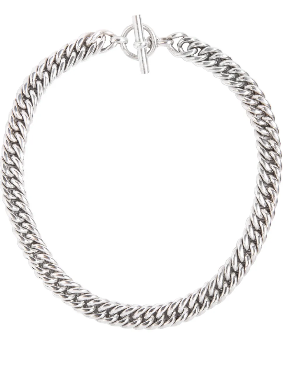 Silver Curb Chain Necklace