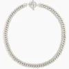 Silver Curb Link Choker