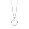 Silver Eternity Ring On Belcher Chain
