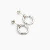 Silver Eternity Stud Earrings