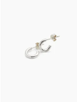 Silver Huggie Earrings