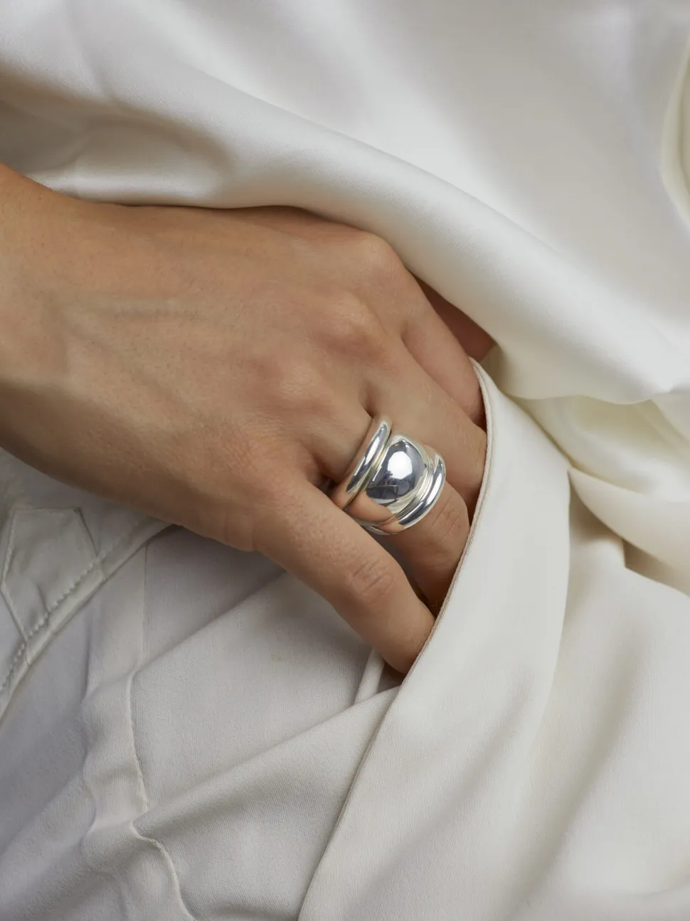 Silver Triple Ring Set