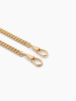 Slim Gold Curb Clipt Necklace