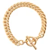 Slim Gold Curb Link Bracelet
