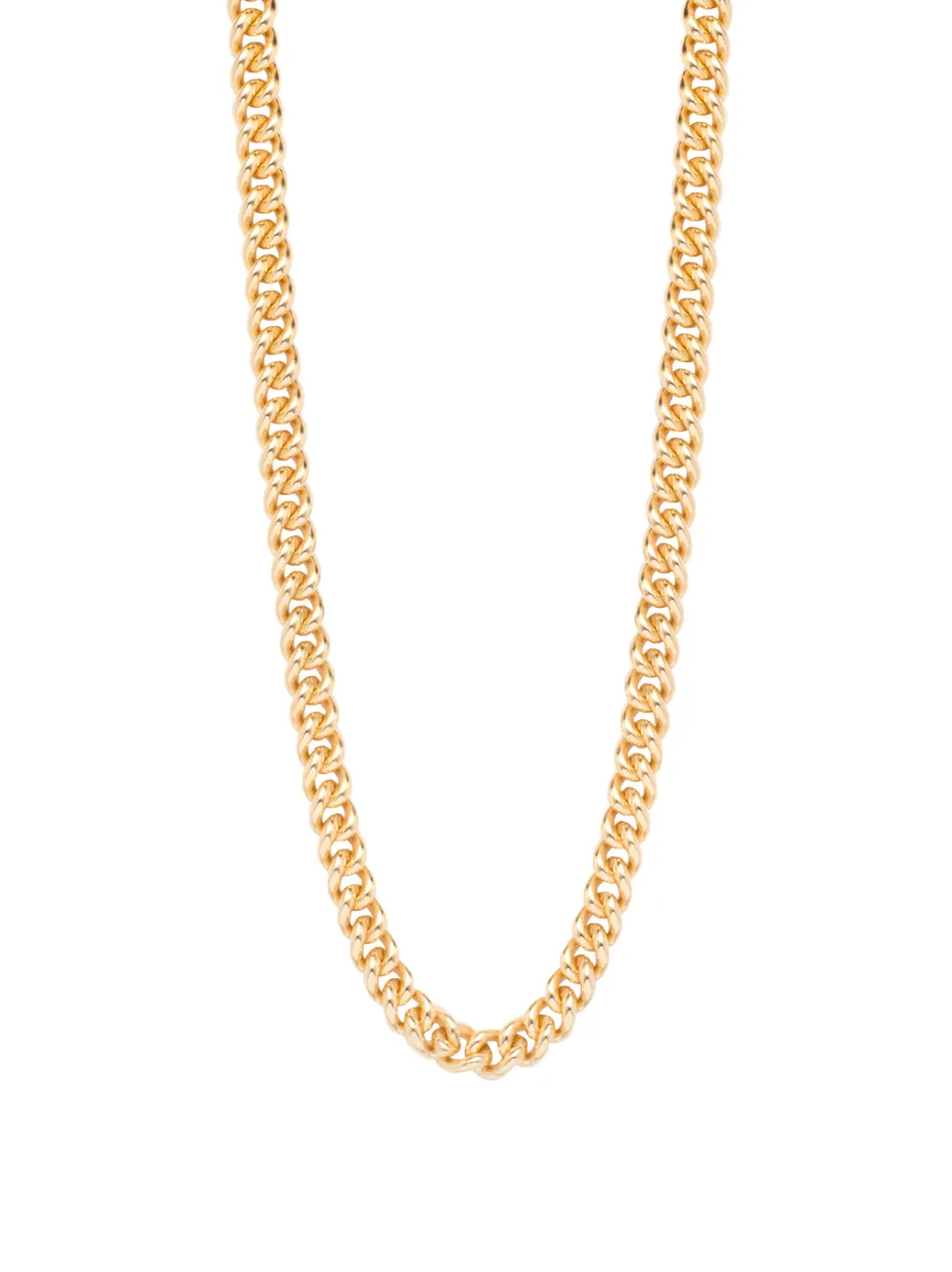 Slim Gold Curb Link Necklace