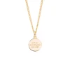 Small Gold Compass / Not All Who Wander Necklace