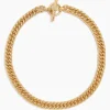 Small Gold Curb Chain Necklace