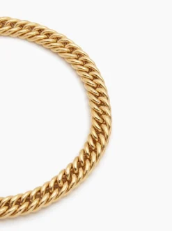 Small Gold Curb Chain Necklace