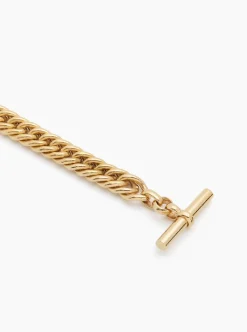 Small Gold Curb Chain Necklace