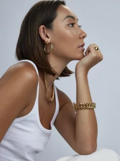 Small Gold Curb Chain Necklace