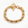 Small Gold Double Linked Bracelet