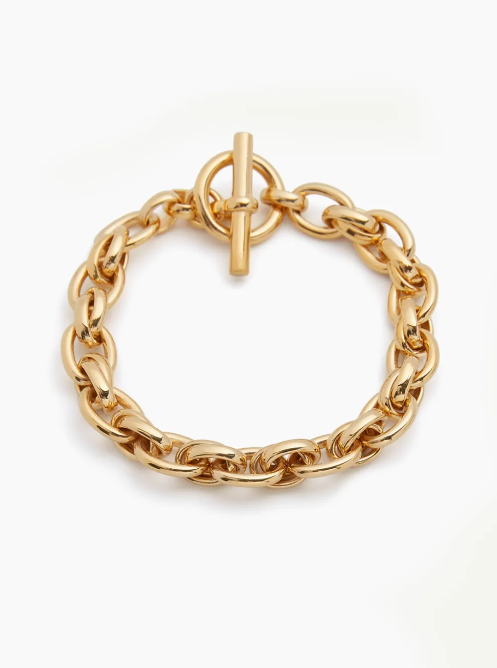 Small Gold Double Linked Bracelet
