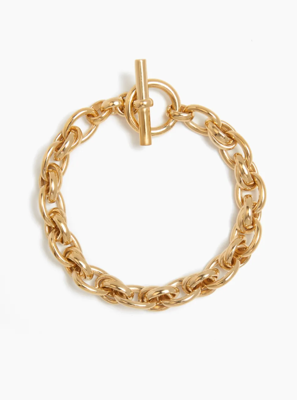 Small Gold Double Linked Bracelet