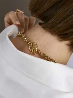 Small Gold Double Linked Necklace