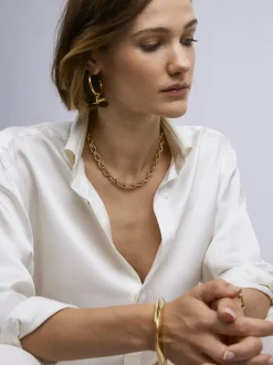 Small Gold Double Linked Necklace