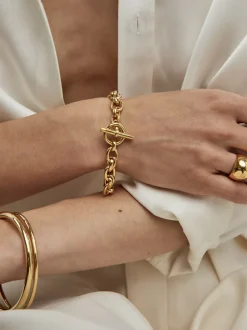 Small Gold Double Linked Bracelet