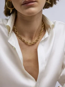 Small Gold Double Linked Necklace