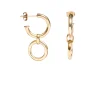 Small Gold Eternity Earrings