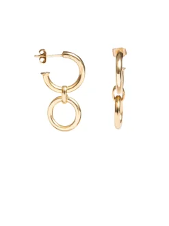 Small Gold Eternity Earrings