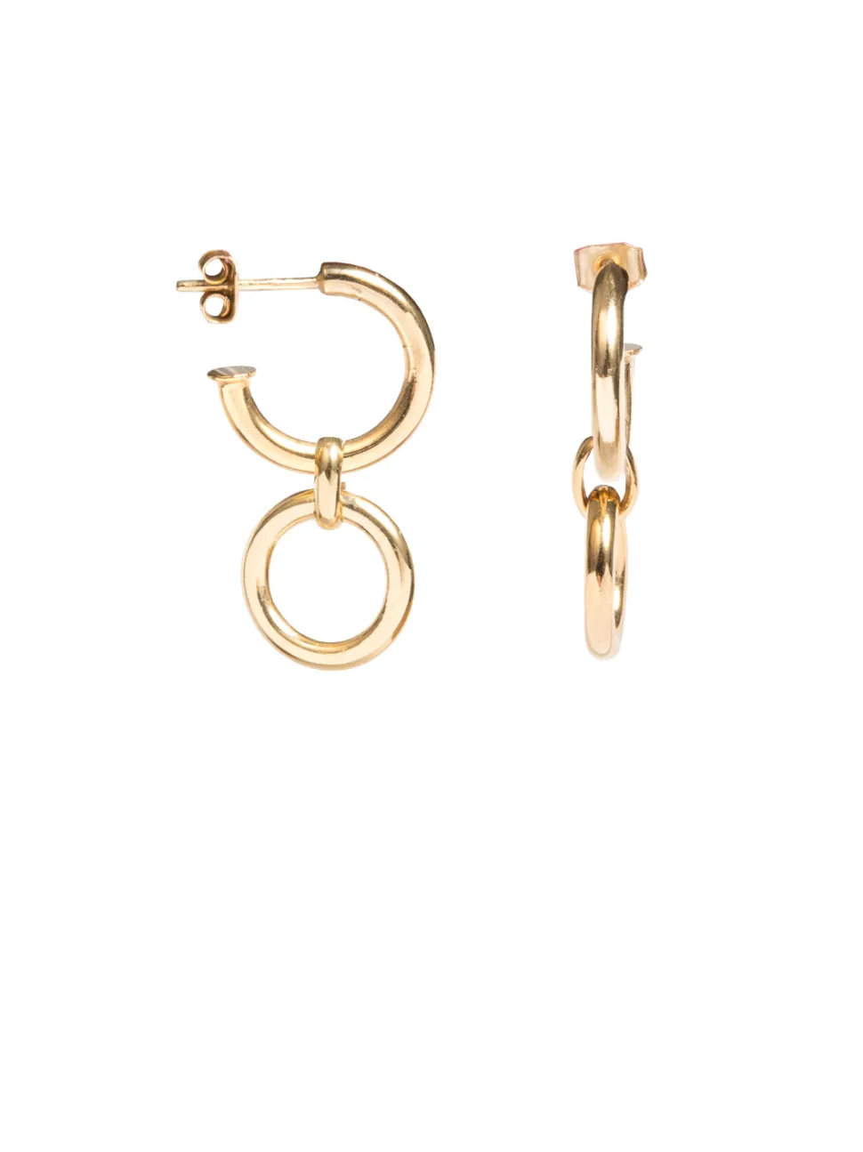 Small Gold Eternity Earrings