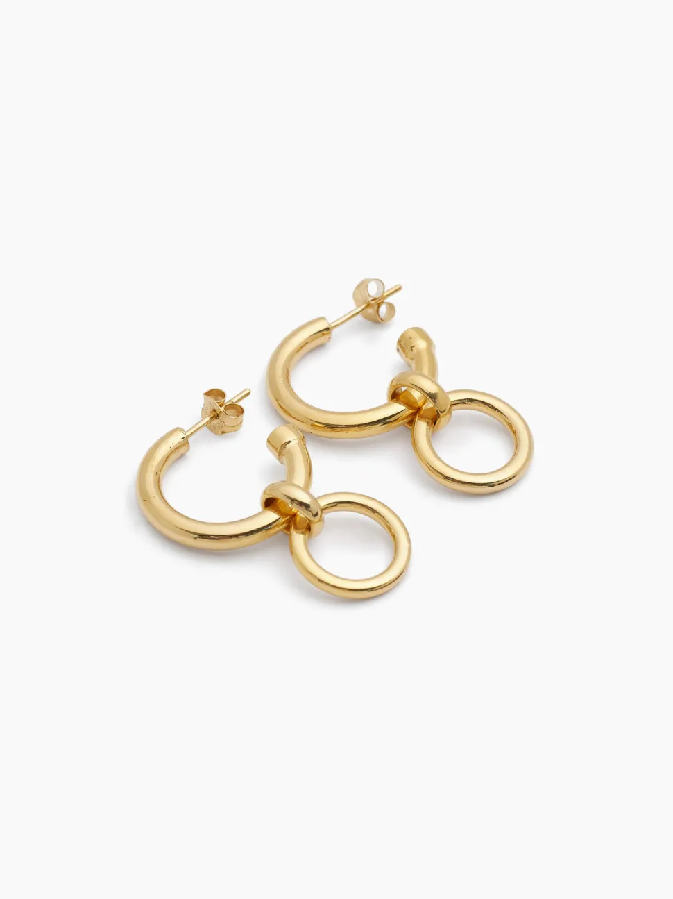 Small Gold Eternity Earrings
