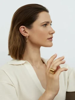 Small Gold Eternity Earrings