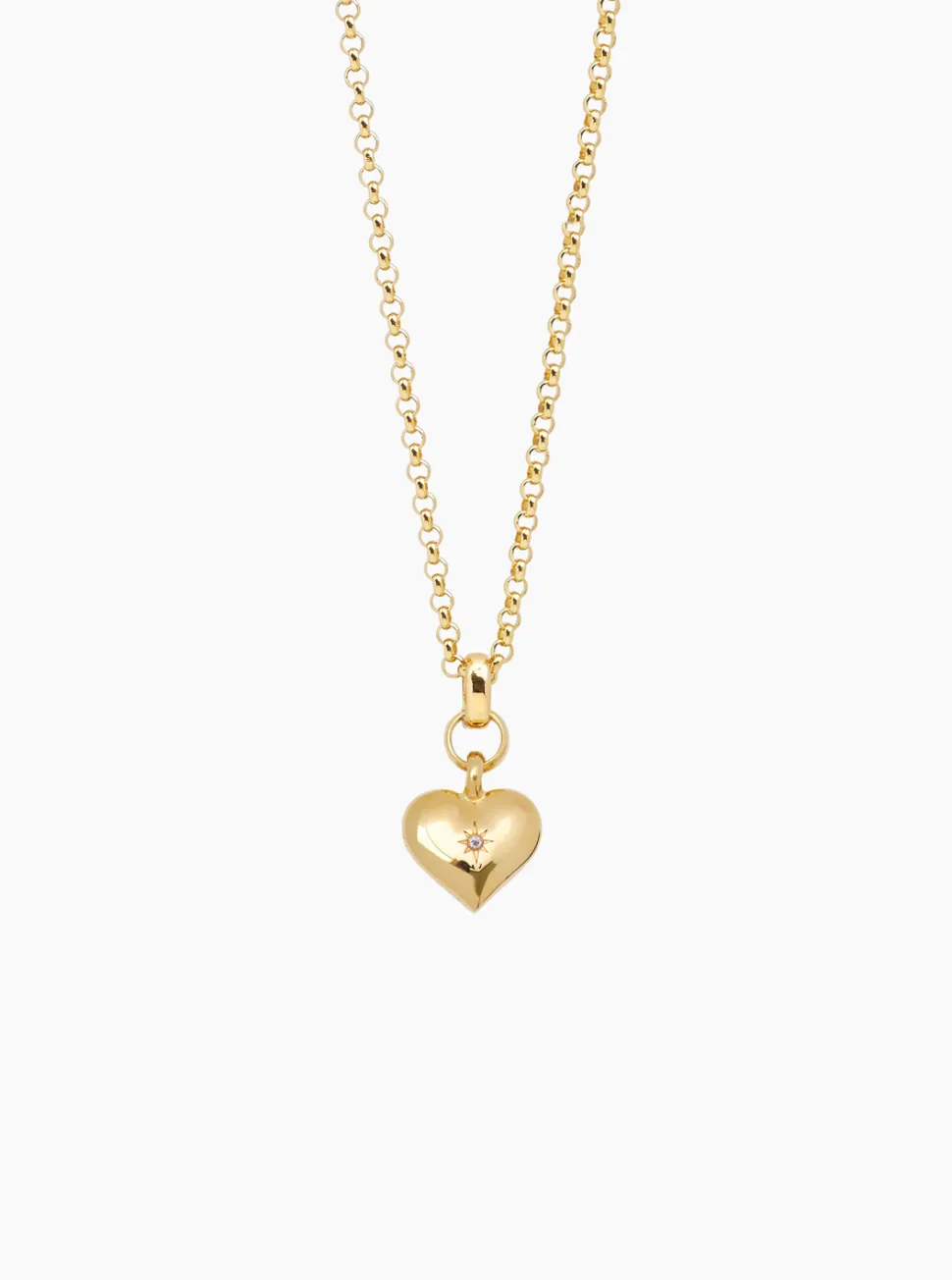 Small Gold Heart on Belcher Chain