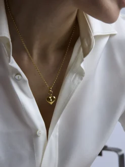 Small Gold Heart on Belcher Chain