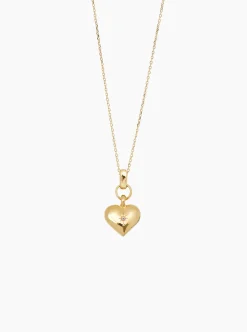 Small Gold Heart on Trace Chain