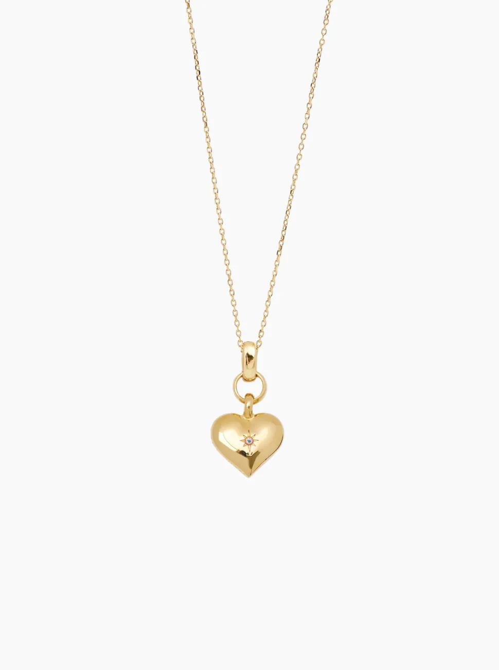 Small Gold Heart on Trace Chain