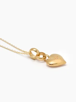 Small Gold Heart on Trace Chain
