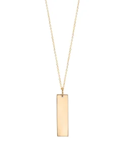 Small Gold Ingot On Trace Chain
